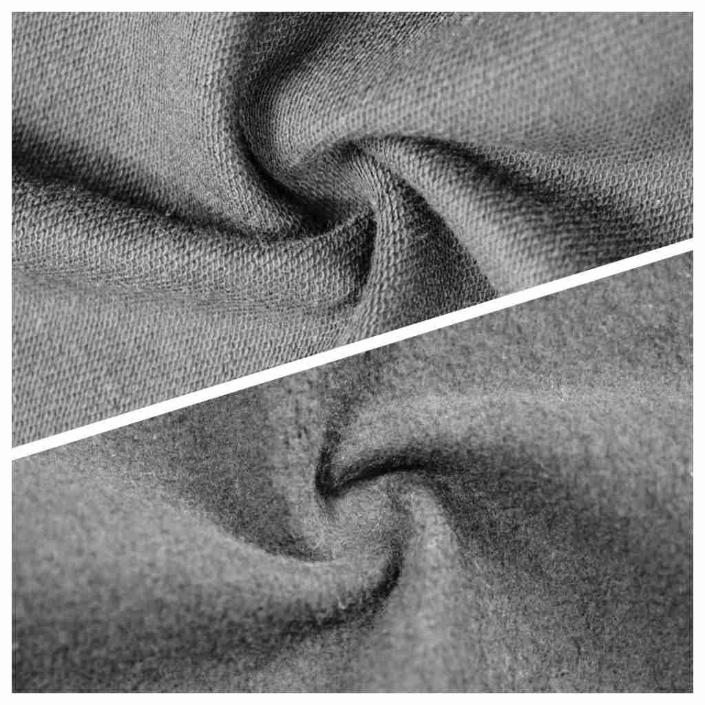 French terry and fleece fabric comparison for custom hoodies
