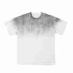 X-17 275 GSM Gradient Spray-Washed Oversized T-Shirt in White Gradient