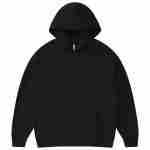 430 GSM French Terry Oversized Pullover Hoodie in Black