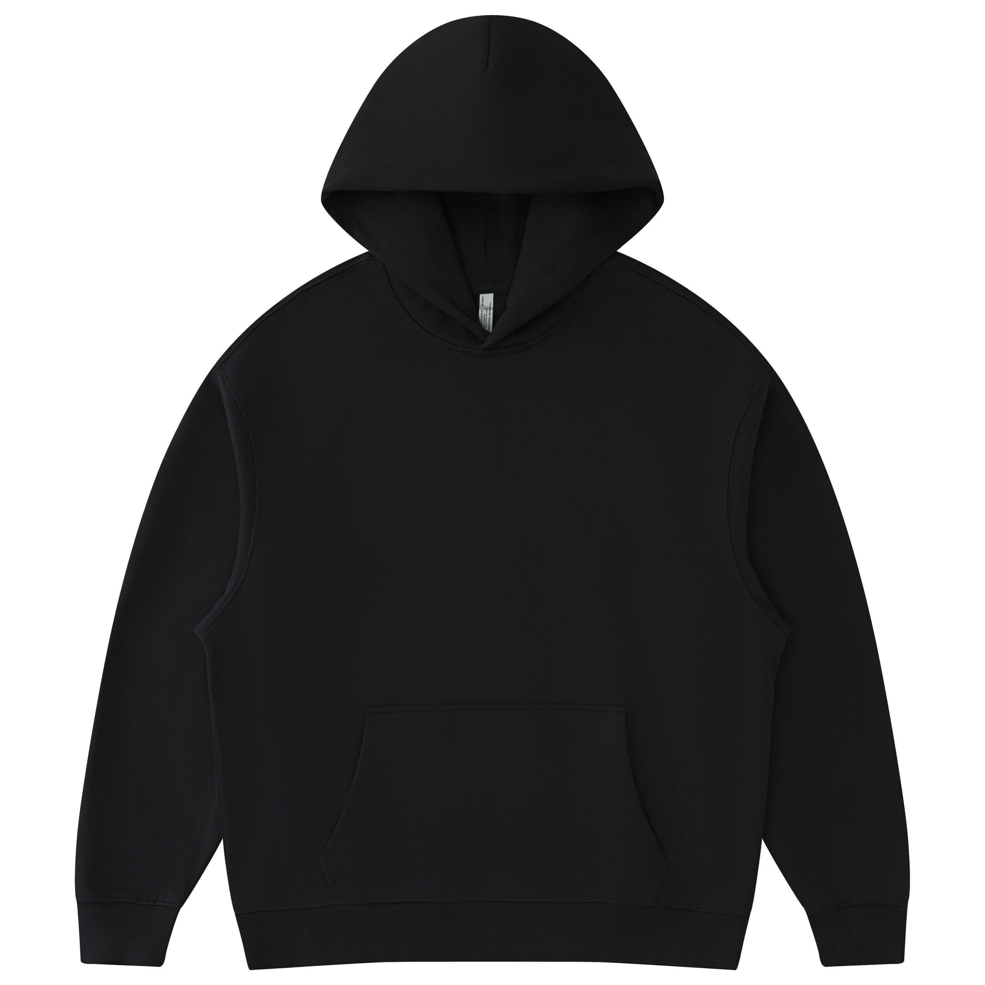 430 GSM French Terry Oversized Pullover Hoodie in Black