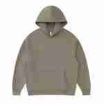 430 GSM French Terry Oversized Pullover Hoodie in Mid Grey