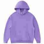 430 GSM French Terry Oversized Pullover Hoodie in Purple
