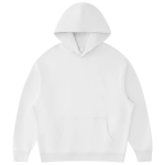 430 GSM French Terry Oversized Pullover Hoodie in White