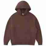 430 GSM French Terry Oversized Pullover Hoodie in Brown