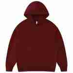 430 GSM French Terry Oversized Pullover Hoodie in Burgundy