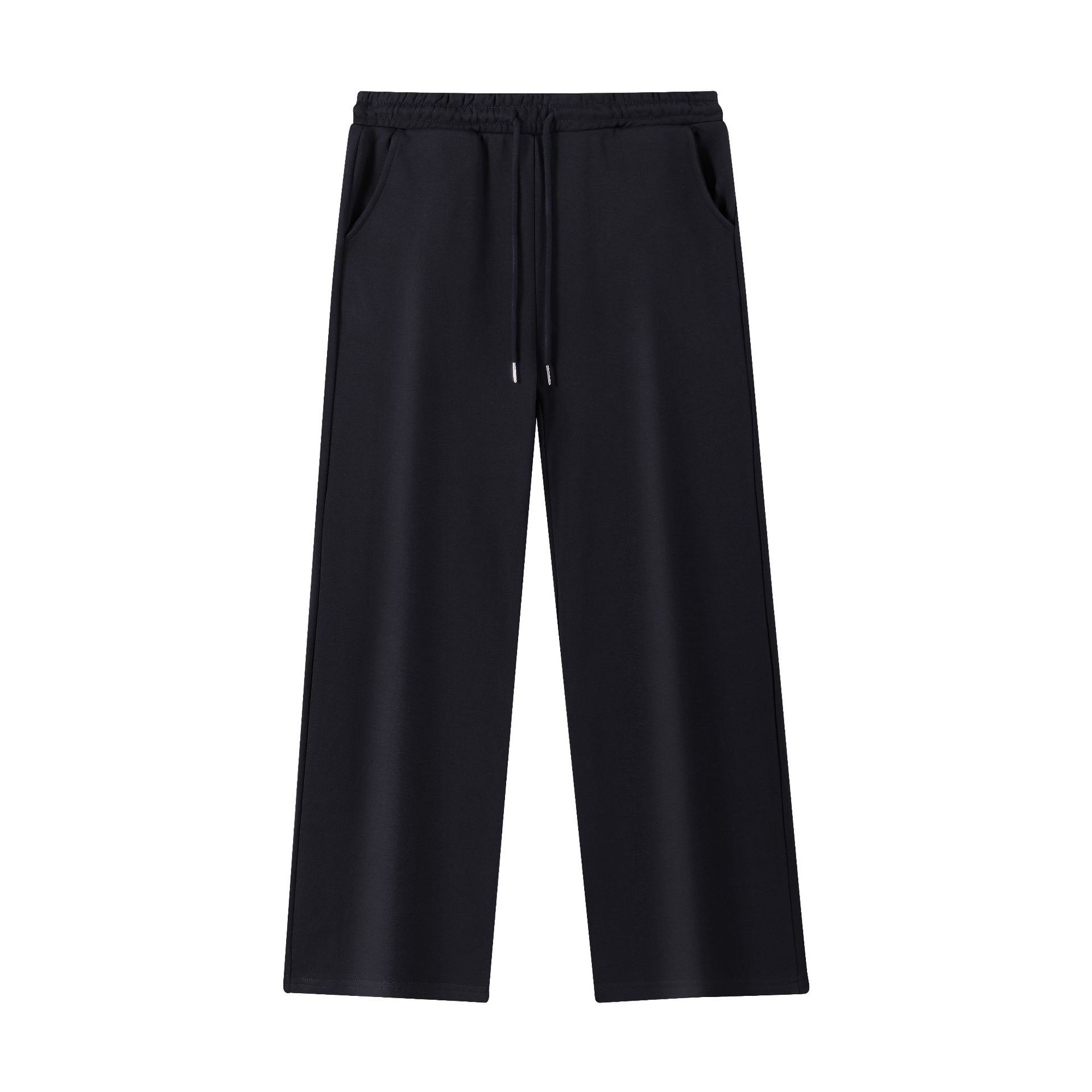 420 GSM Cotton-Rich French Terry Sweatpants in Black