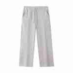 420 GSM Cotton-Rich French Terry Sweatpants in White Gray