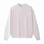420 GSM French Terry Oversized Crewneck Sweatshirt in Crewneck White