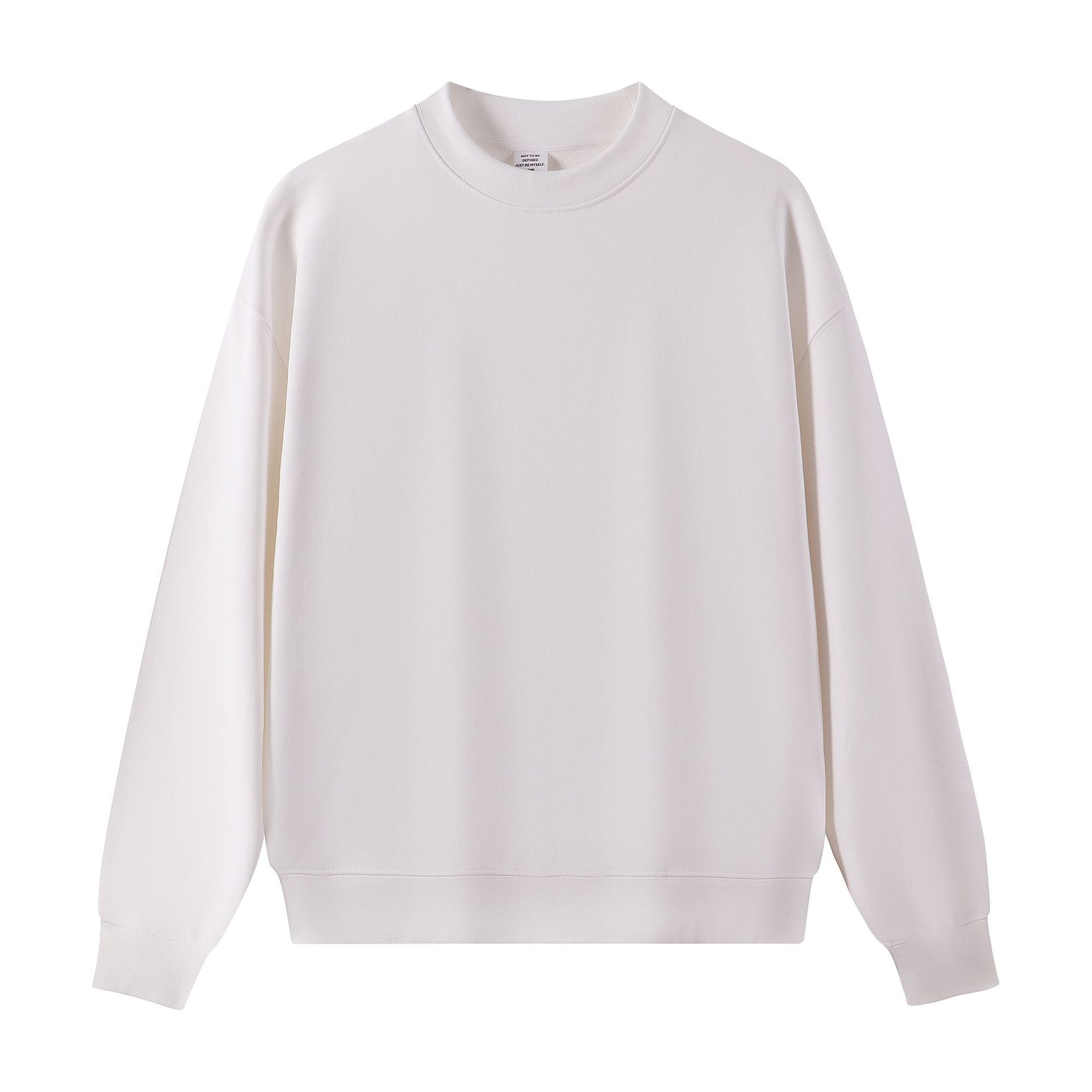 420 GSM French Terry Oversized Crewneck Sweatshirt in Crewneck White