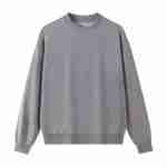 420 GSM French Terry Oversized Crewneck Sweatshirt in Crewneck Heather Gray