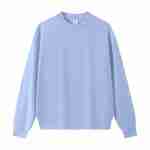 420 GSM French Terry Oversized Crewneck Sweatshirt in Crewneck Sky Blue