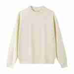 420 GSM French Terry Oversized Crewneck Sweatshirt in Crewneck Cream Apricot