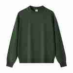 420 GSM French Terry Oversized Crewneck Sweatshirt in Crewneck Dark Green