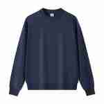 420 GSM French Terry Oversized Crewneck Sweatshirt in Crewneck Navy