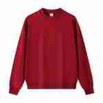 420 GSM French Terry Oversized Crewneck Sweatshirt in Crewneck Burgundy