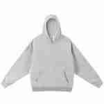 420 GSM French Terry Oversized Crewneck Sweatshirt in Hoodie White Gray