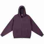 420 GSM French Terry Oversized Crewneck Sweatshirt in Zip Hoodie Paris Purple